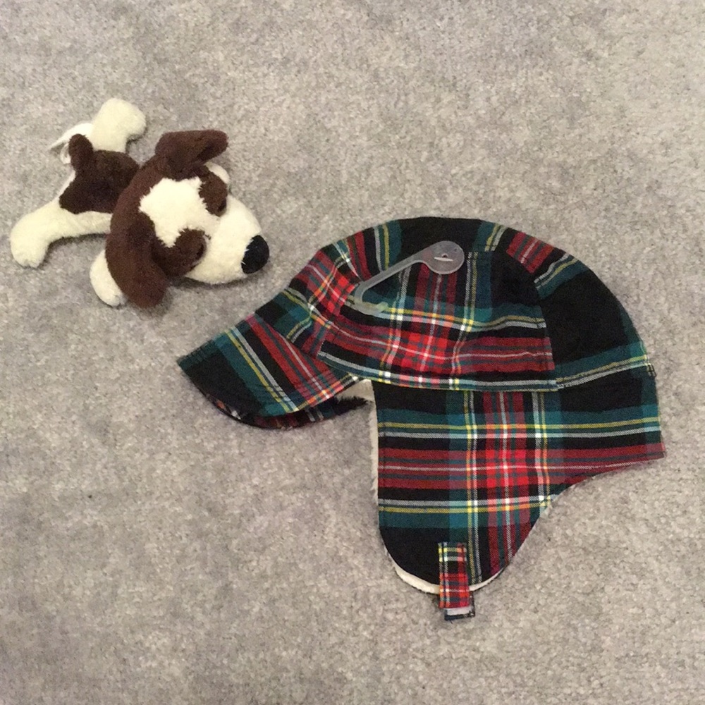 Baby Gap Plaid Winter hat NWT